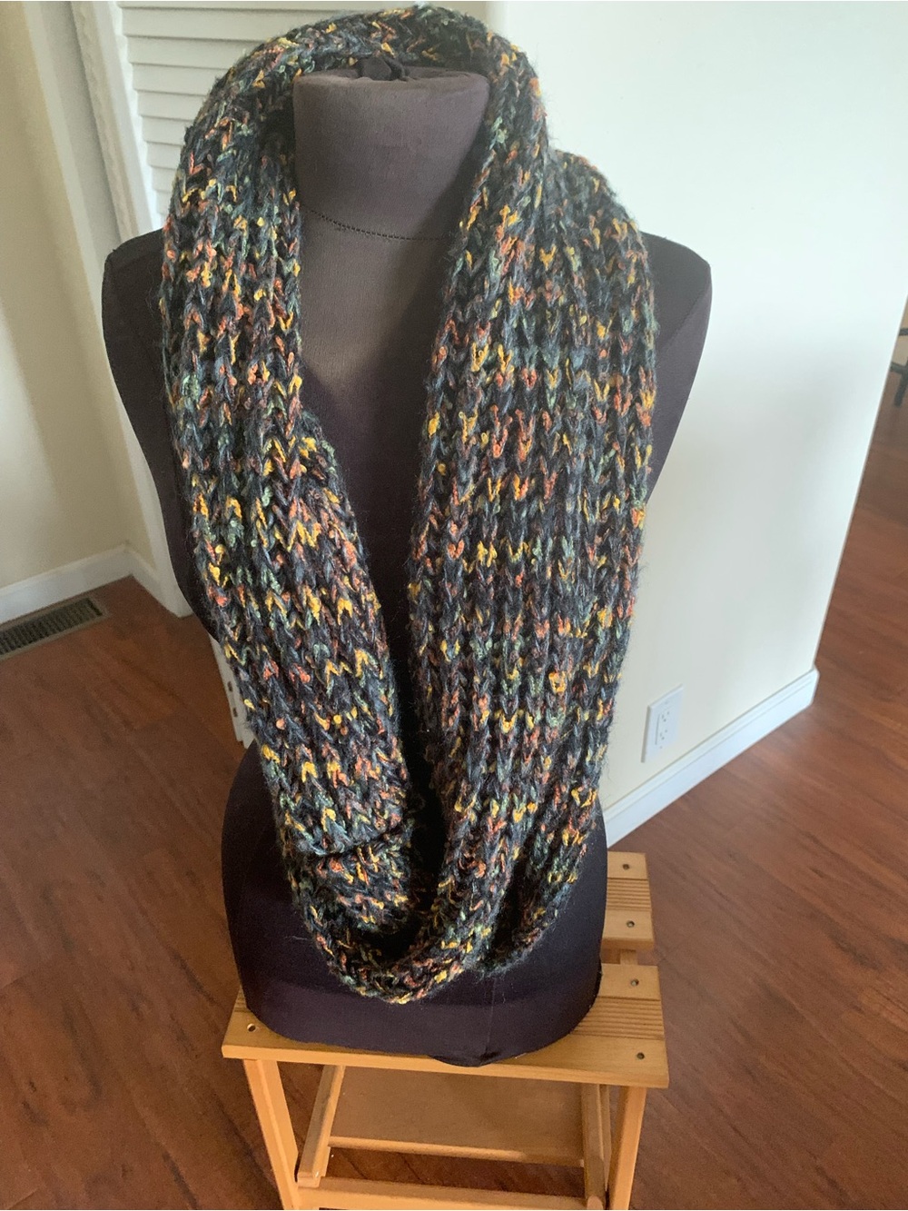 Multicolor Speckled Knit Infinity Scarf - Women Accessories